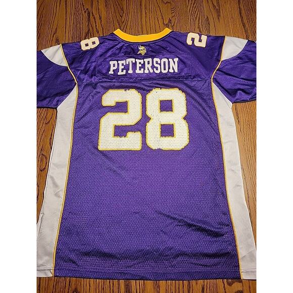 Reebok Adrian Peterson Minnesota Vikings NFL Football Jersey Youth XL 18-20 Boy - Picture 1 of 10